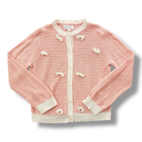 Rachel Riley | Cashmere-Blend Bow Cardigan (8 yrs) 💕 - Picture 1 of 6
